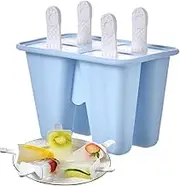 Ice Pop Mold,Easy-Release Ice Pop Molds - Multiple Cavity Reusable Making Tool Baby Food Storage Container for Yogurt Sticks Lollipop Healthy Snacks Teens Adults