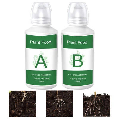 Hydroponics Growing System Accessories A+B Plant Food Suitable For Most Hydropon