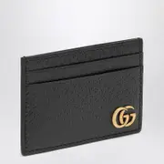 [GUCCI] GG Marmont black leather money clip One size Black