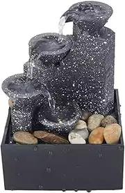 Tabletop Water Fountain New Living Room, Home Office, Desktop, Small Fountain, Flowing Water Decoration, Landscape Decoration Office Relaxation Meditation Fountain