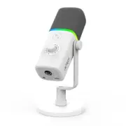 Gaming USB Microphone for PC, Noise Cancellation Condenser Mic IX-MIC02 White