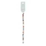 NEW Just Bead It Flat Round Millefiori Bead Strand By Spotlight
