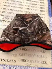 Huntworth Victor Adult OSFM Reversible Camo / Orange Hat Beanie Fleece