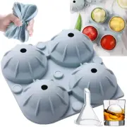 Big Silicone Mold Sphere Large Ice Cube Tray Ball Maker Whiskey Round Mould DIY