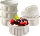 Ramekins 13 Oz,Set of 6 Ceramic Ramekins Oven Safe,Souffle Dishes for Custard...