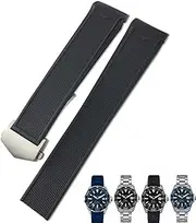 [BCMCBV] 20mm 22mm Rubber Silicone Watch Strap Black Blue Brown Watch Bands for Tag Heuer CARRERA AQUARACER F1 Diving Waterproof Bracelet
