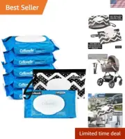 Cottonele Flushable Wet Wipes for Adults - 252 Ct Bundle & Stylish Travel Case