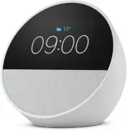 Echo Spot Smart alarm clock with 2.8" LCD Display vibrant sound + Alexa White