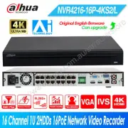 Dahua 16CH 4K NVR 1U 2HDDs 16PoE H.265+ AI by Camera P2P HDMI NVR4216-16P-4KS2/L
