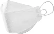 BOTN 10Pcs Large White KF94 Protective and Safety Face Mask for Adult, 4-Layer Filter and 3D Design, Adjustable Strap, Premium Quality and Made in Korea