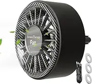 Car Fans,Car Cooling Clip Fan | Scent Decoration with Colorful Light Portable Small Cooler for Pickup Vehicle Truck Home Room RV