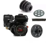 7HP OHV Petrol Engine Motor Pull Start 6.5 7.5hp Replacement 210cc 212cc 168F