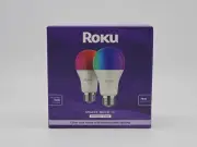 Roku Smart Home Smart Bulb SE (Color) 2-Pack with 16 Million Color Options NIB