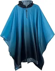 [Royalotic] Packable Rain Poncho Adult Waterproof Mens Poncho Hooded Raincoat Lightweight Rain Jacket Travel Cape with Pocket
