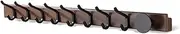 KEGII Wall Mount Coat Rack with Hooks & Storage Shelf - Long Coat Rack Hook for Hanging Coat,Hat, Jacket, Farmhouse Coat Hanger with 8 Double Hooks for Entryway Bedroom, 30.71 Inch