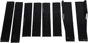 Aesthetic Gloss Black Side Skirt Extension Lip Rocker Spoiler for Car, Protect Vehicle Body for Replacement, 78.7 in ABS Material