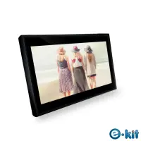 在飛比找momo購物網優惠-【e-Kit 逸奇】10吋防刮鏡面數位相框電子相冊-黑色款(