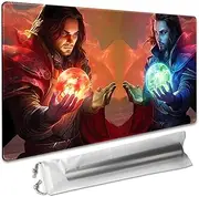 SIXTORE Premium Board Game 14x24in TCG Playmat Compatible for OCG CCG RPG MTG Playmats,Mousepad Desk Mats(Magic Battle)