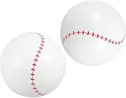 SOLUSTRE 2pcs Inflatable Baseball Beach Balls Summer Floating Balls for Teens for Pool Parties Fun Activities and Outdoor Games