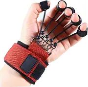 Finger Stretcher Exerciser 60LB Finger Extensor Trainer Resistance Band Strengthener for Hand Red 18x5 cm Stretcher Exerciser