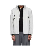 Moncler Zip-Up Hooded Jacket 4 White