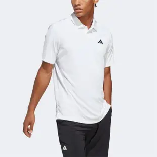 【adidas 愛迪達】Club Polo 男 短袖上衣 POLO衫 運動 網球 休閒 吸濕 排汗 亞洲版 白(HS3277)