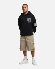 [MITCHELL & NESS] Mitchell & Ness West Coast Eagles Team Hoodie Solid Black - Size S S Solid Black