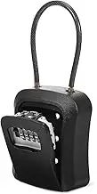 Lock Box for Keys with Code Wall Mount Key Holder Weather Resistant Capacity Box Multi Functional Home Decor