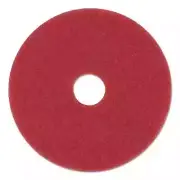 Red Buffing Floor Pads Premiere Pads Standard 15 Inch Diameter Box of 5