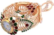 [LIFKOME] Full Diamond Claw Chain Watch Pendant Film Fashion Bracelets for Women Watches for Red Watch Ladies Watch Woman Bracelets Watch Rings for Women Display Fancy Alloy Blue