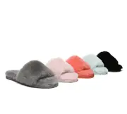 EVERAU® UGG Women Fluffy Slides Nala - Grey / AU Ladies 4 / AU Men 2 / EU 35