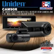 Uniden CAM90R 4K Smart DashCam FULL HD RearView Cam 3.16” Wide Angle LCD Screen