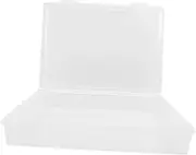ARTIBETTER Certificate Organizer Storage Box Transparent File Holder for Documents Travel Certificates Pictures Cards Storage Case Portable Versatile Desktop Organizer for Home