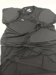 COOLOMG Youth Football Chest Protector, Padded Compression Shirt for Rugby, XL