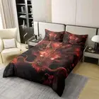 Peacock Duvet Cover 3D Watercolor Wild Animal Wings Feather Bedding