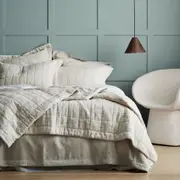 Sheridan Abbotson Linen Bed Cover in Flax/Natural @Sheridan Rewards