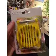 NWT Vivia Egg Slicer Yellow Handle Stainless Steel Wires Kitchen Tool