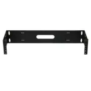 Hellermann Tyton T3PPB Wall Mount Patch Panel Bracket, 2U, Steel, Black