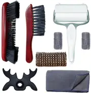 8 PC Pool Table Cleaning Brush Set Billiard Accessories Kit 2 Nylon Bristle Lint