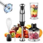 5-in-1 Hand Immersion Blender, 1000W Handheld Blender, Copper Motor Stainless...