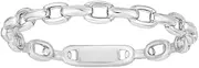 [JewelryWeb] 14k White Gold Oval Links Stackable Ring Size 7-Stackable-Ring for Women