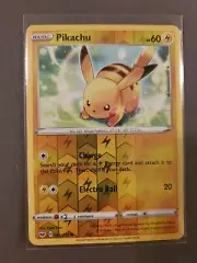 Pikachu 065/202 - Common Pokemon Card -shiny (2020) - NM
