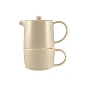 Maxwell & Williams Cafe Life Tea for One With Infuser 450ml - Sand