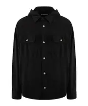 Palm Angels Logo Printed Drop Shoulder Hoodie IT50,IT48,IT46 black