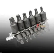 15PC 3/8 & 1/4DR IMPACT STAR BIT SOCKETS CHROME VANADIUM E-TORX TORQUE ON RAIL