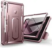 [Dexnor] for Samsung Galaxy Tab S9 FE Case, [Built in Screen Protector and Kickstand] Heavy Duty Military Grade Protection Shockproof Protective Cover for Samsung Tab S9 FE - Pink