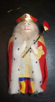 Gladys Boalt The King of Hearts Handmade Ornament~Alice in Wonderland~Dated 1986