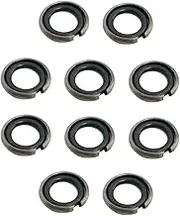 TEHAUX Retaining Socket Rings and Wrench O Ring, Impact Wrench Set E Clips Drive Socket Retainer Ring & Wrench O Ring for Electric Wrench (10 Sets, Black)