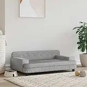 Dog Bed Light Grey 90x53x30 cm Velvet,Dog Beds 9.45KG-171869