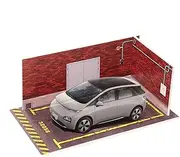 Toy Car Parking Scene, 1/32 Scale PVC Car Display Garage, Diecast Car Parking Lot Automobile Enthusiasts, Perfect Display Model, Acrylic Display Case, Model Car Display Case, For Bookshelf, Collectors